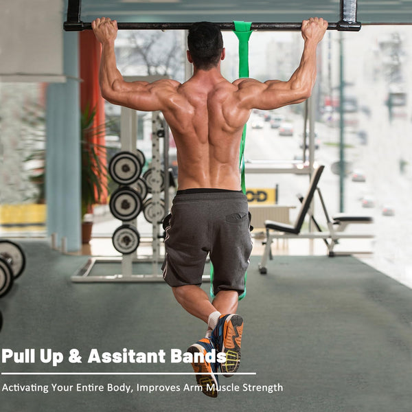 Resistance Bands, Pull up Assist Bands - Workout Bands, Eexercise Bands, Long Resistance Bands Set for Working Out, Fitness, Training, Physical