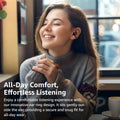 TOZO Openearring True Open Ear Headphones, Lightweight Comfort Open Ear Clip Wireless Earbuds, 40H Play Bluetooth 5.4 Headphones with Smart