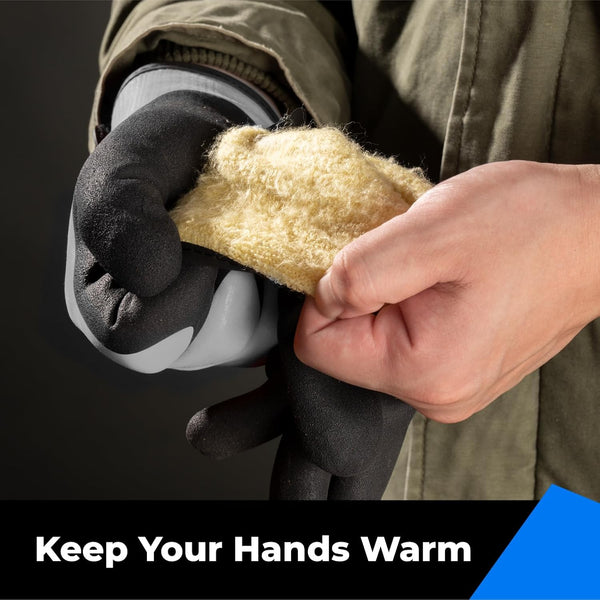 toolant 100% Waterproof Gloves for Men and Women, Winter Work Gloves for Cold Weather, Touchsreen, Thermal Gloves for Freezer Work, Fishing and