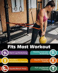 Zacro Resistance Bands, 6 Resistance Levels Pull up Assistance Bands, Exercise Bands for Men&Women, Heavy Duty Resistance Band Set with Door