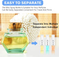 Mini Spray Bottle, Clear Plastic Empty Sample Containers, Fine Mist Perfume Travel Refillable Spray Bottle Perfume Atomizer Small Portable Bottle