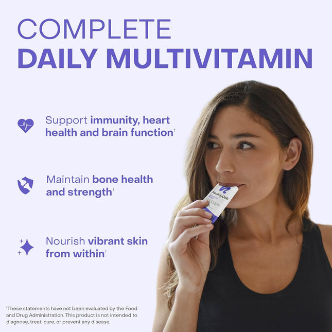 Healthycell Bioactive Daily Liquid Multivitamin for Men & Women Ã¢ÂÂ 20+ Essen