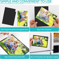 vivinin 12 Pack Magnetic Picture Frame, Magnetic Frame with Black Border, Magnetic Photo Frames for Refrigerator 4x6” Reusable, Refrigerator