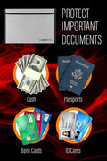 Fireproof Document Bag Envelope Size: 8" x 5" [2000°F Rated] Fireproof Cash Bags with Zipper Small Water and Fire Resistant Money Bag for Cash