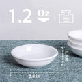 DELLING Dipping Bowls Sets of 12 1.2 Oz Porcelain Dip Soy Sauce Dishes & Bowl Small Cups for Sushi Tomato Sauce, Soy, BBQ -Chip and Dip Serving