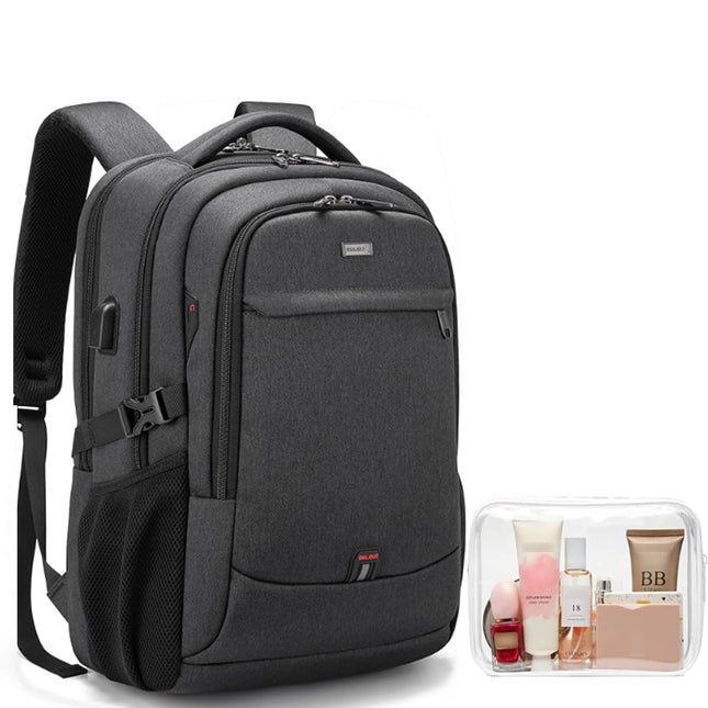 DUSLANG 17 Inch Laptop Backpack for Travel Water Resistant College Backpack for Men/Women Laptop Bag with USB Charging P