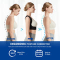 JMPOSE Back Posture Corrector for Women: Adjustable Shoulder Posture Brace Straightener Pain Relief (Black S/M)