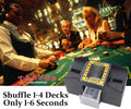 Automatic Card Shuffler, 1-2 Deck Battery-Operated Electric Poker Card Shuffler Machine, for Playing Cards/UNO