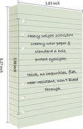 90+54+14 A5 Refill Paper with Undated Monthly Weekly Calendar Planner Inserts, 6 Ring Loose Leaf Lined Filler Paper Refillable for Binder Planner