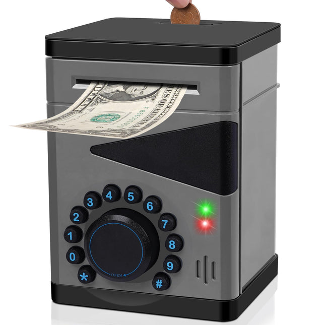 Boy Piggy Bank for Kids, Safe for Kid with Cultivating Good Saving Habit, Electr