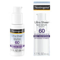 Neutrogena Ultra Sheer Moisturizing Face Serum with Vitamin E & SPF 60, All Day Facial Sunscreen Serum with Broad Spectrum UVA/UVB Protection,
