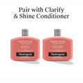 Neutrogena Exfoliating Healthy Scalp Clarify & Shine Shampoo for Oily Hair and Scalp, Anti-Residue Shampoo with Pink Grapefruit, Ph-Balanced,