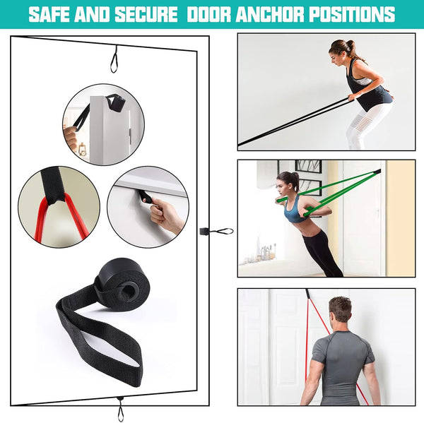 Resistance Band,Pull up Assistance Bands, Workout Bands, Exercise Bands, Resistance Bands Set for Working Out with Door Anchor,Physical Therapy,
