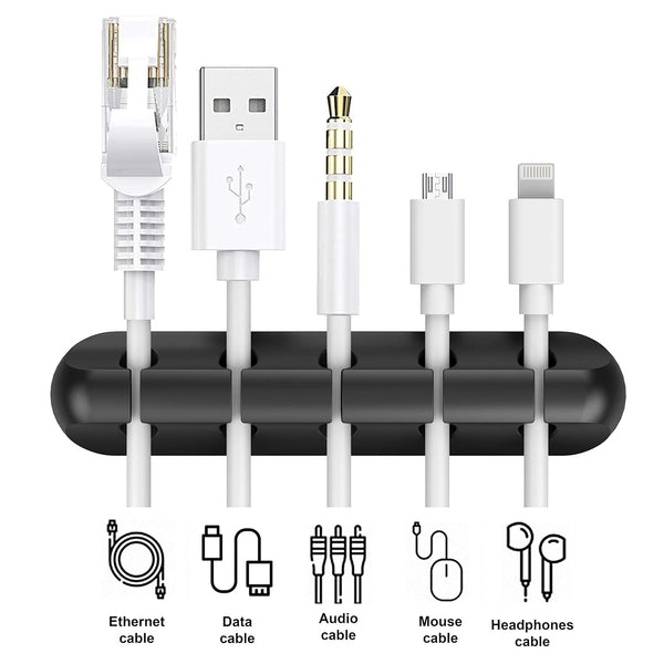 INCHOR Cord Organizer, Cable Clips Cord Holder, Cable Management USB Cable Power Wire Cord Clips, 2 Packs Cable Organizers for Car Home and Office