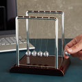 Juvale Newtons Cradle Pendulum - 7 x 6 x 7 in, Silver Stainless Steel - Desk Decor & Office Decor for Men - Stress Relief Desk Toy - Science