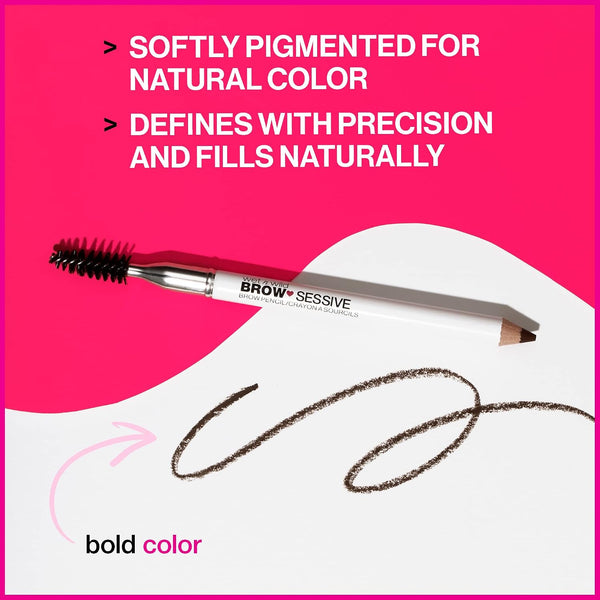 Wet N Wild Brow-Sessive Brow Pencil, Ultra-Precise Dual Ended Spoolie Brush for Perfect Buildable Blendable Shaping, Natural Lasting Shades for