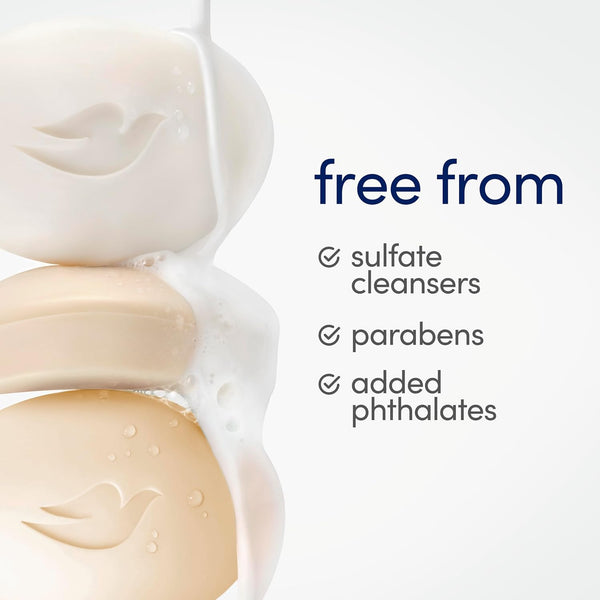 Dove Beauty Bar Soap 6 Bars Shea Butter, for Nourished, Radiant Skin, Enriches Skin 3.75 oz 3.75 Ounce (Pack of 6) Vanilla