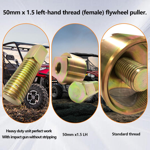 50mm x 1.5LH Flywheel Puller for RZR Sportsman ACE Ranger 570 800 900 1000