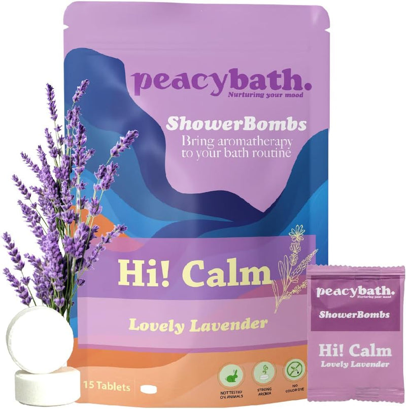 Shower Steamers Aromatherapy 15 Pack, Relaxation Birthday Gift for Women and Men Stress Relief Self Care Gifts for Women Lavender Shower Steamers