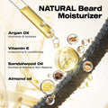 Waking Forest Derma Roller 0.25Mm & Beard Oil(1Oz), Sandalwood Beard Kit, Microneedle Beard Roller with 540 Titanium, Natural Moisturize with