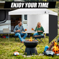 10x10 Pop Up Canopy Tent Sidewalls - Straight Leg Compatible, 300D Waterproof Polyester with 99% UV Protection, 3 Piece Black Wall Set Fit 10x10