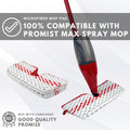 Microfiber Washable Spray Mop Refills Compatible with Promist Max, Reusable Pads Replacement Head (4)