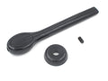 Lever Star Hole Foot Rest Release Right/Left Hand with Set Screws, Fits Lazy Boy Star Hole for Tube and More Recliner Handle and Furniture Black