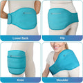 Comfytemp Back Ice Pack for Lower Back Pain Relief Product, Reusable Gel Lumbar Wrap for Sciatica Injury, Hot Cold Compress Brace for Herniated