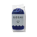 GOSHI Exfoliating Shower Sponge - Rip-Resistant, Rapid-Drying Exfoliating Bath Sponge for All Skin Types - Indigo Blue - Made in Japan |