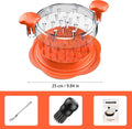 SURETIVIAN Chicken Shredder Tool Twist Large Chicken Breast Shredder with Brush&Fork, Visible Meat Shredder Machine, Anti-Slip Strip, Ergonomic