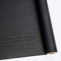 Abyssaly Black Contact Paper Peel and Stick - Wood Wallpaper Decorative Self-Adhesive Removable Vinyl Film - Easy to Install Thickening Upgrade