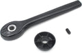 Lever Star Hole Foot Rest Release Right/Left Hand with Set Screws, Fits Lazy Boy Star Hole for Tube and More Recliner Handle and Furniture Black
