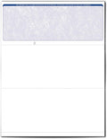VersaCheck Secure Checks - 250 Blank Business Voucher Checks - Blue Classic - 250 Sheets Form 000 - Check on Top