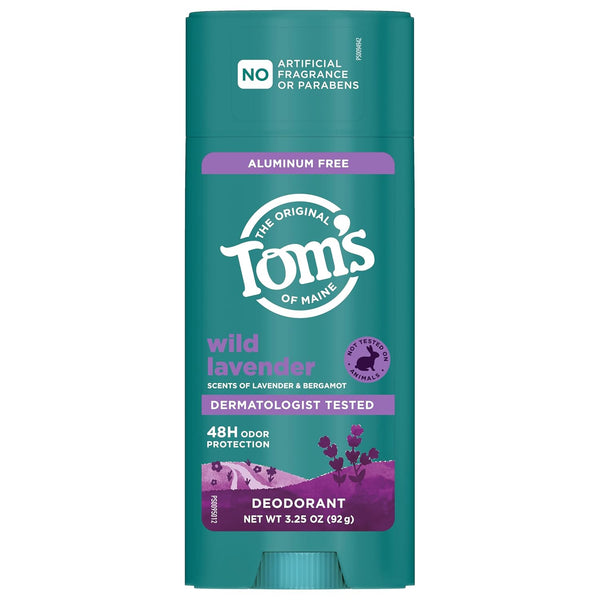 TomÃ¢ÂÂS of Maine Wild Lavender Natural Deodorant for Women and Men, Aluminum Free, 3.25 Oz