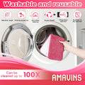 AmaVins 3 Pack Microfiber Cleaning Pads, Reusable Microfiber Mop Pads for 18 Inch Mop, Hardwood Floor Replacement Cleaning Mop Pads, Machine