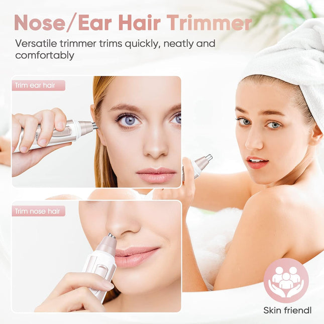 Ear and Nose Hair Trimmer Clipper - 2025 Professional Painless Eyebrow & Facial 