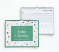 Habit Tracker Calendar & to Do List Planner, Spiral Bound Habit Tracker with Writable Goals, 12 Months Undated, 8"X10â