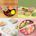 300PCS Elastic Food Covers Fresh Keeping Bags Disposable Stretchable Bowl Covers Universal Kitchen Wrap Seal Bags for Food Storage Bread Proofing
