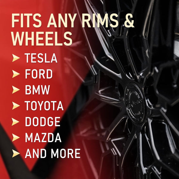 Wheel Scratch Repair Kit, Gloss Black Rim Repair Kit Curb Rash, DIY Alloy Wheel Repair Kit, Car Wheel Rim Scratch Repair Kit, Rim Paint Pen for