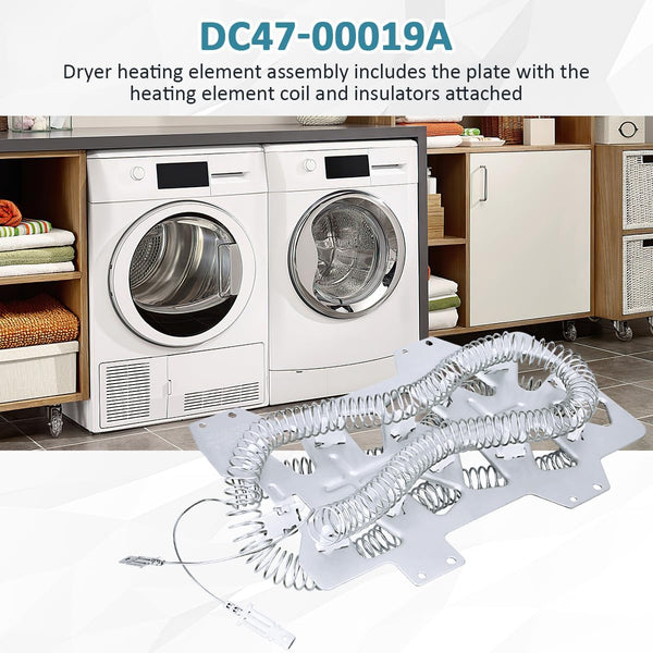 DC47-00019A Dryer Heating Element Replacement Parts for Samsung Dryer Replaces DV210AEW/XAA DV42H5000EW/A3 DV331AER/XAA-0000 DV42H5400EW/A3-0000
