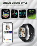 Ancwear Smart Watch for Men Women, Step Counter Watch with Heart/Sleep Tracking, 1.83" Display Fitness Tracker with 120+ Sports Modes, Compatible