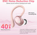 KT1 Wireless Earbuds V5.3, 120H Playtime, Bluetooth Earphones for Small Ear, IPX7 Waterproof Running Headphones, Deep Bass, over Ear Sport