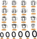 16 pcs Faucet Adapter Kit, CNYMANY Kitchen Aerator Adapter Set Male Female M22 Sink Faucet Adapter Connecting Garden Hose Water Filter Standard
