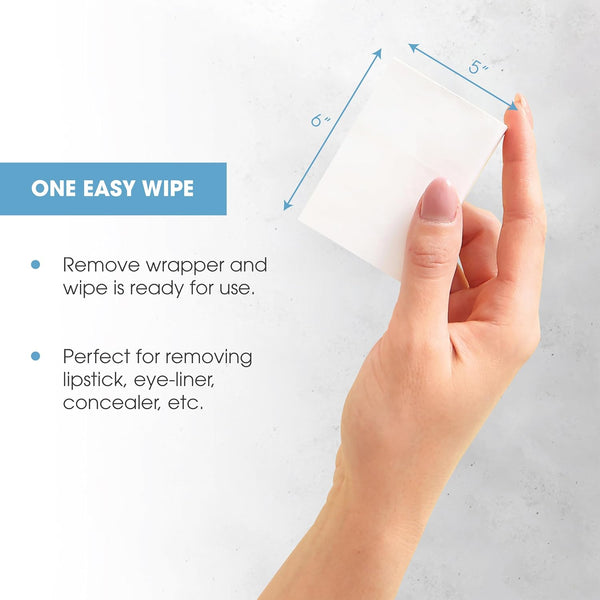 Diamond Wipes Makeup Remover Face Wipes with Vitamin E, 50 Count | Alcohol-Free Facial Cleansing Wipes With Vitamin E For Daily Makeup Removal;