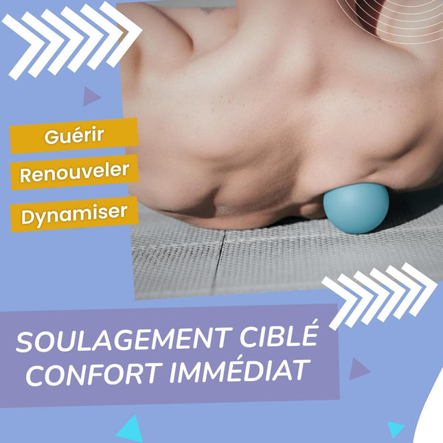 Physical Massage Therapy Ball Set - Ideal for Yoga, Deep Tissue Massage, Trigger