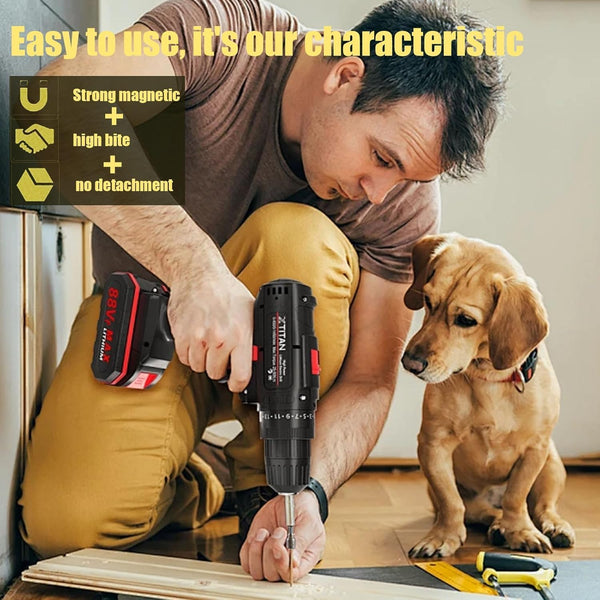 Hex Magnetic Power 8mm 5/16 Socket Adapter Drill Bit Nut Driver Set 1/4 inch Hex for Power Tools, 12-Piece 8mm 12pcs