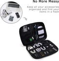 BAGSMART Electronics Organizer Travel Case, Small Cord Bag, Tech Organizer as Travel Accessories for Men Women, Cable Essentials for Phone, SD