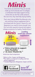 Caltrate Minis 600 Plus D3 Plus Minerals Calcium and Vitamin D Supplement Tablets, Bone Health and Mineral Supplement for Adults - 150 Count 150