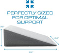 Kolbs Bed Wedge Pillow for Sleep Apnea, Sleeping Comfort, Relaxing, Acid Reflux, Heartburn and Back Pain Relief. Cushion for Sitting up in Bed.
