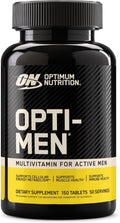 Optimum Nutrition Opti-Men, Vitamin C, Zinc and Vitamin D, E, B12 for Immune Support Mens Daily Multivitamin Supplement, 150 Count (Packaging May